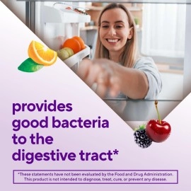 Vitafusion Fiber Well + Probiotics Gummies for Adults, 60 Count