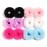 SUSULU Fuzzy Furry Artificial Rabbit Fur Faux Fur Hair Band Rope Hair Holder Wristband Hair Ring Hair Tie Ponytail Holder Hair Accessories (12 Pcs, 6 Colors, Bright Mixed)