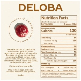 Bahlsen Deloba Red Currant Cookies (3 boxes) - Sweet & delicate, buttery puff pastry biscuits with light crispy layers and red currant filling - 3.5 oz boxes