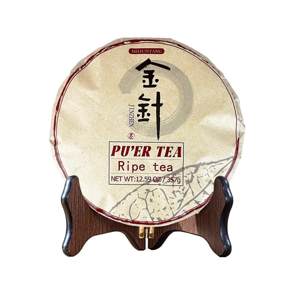  jin zhen tea 12.59 oz Palace tribute cake Yunnan Pu\'er tea cooked tea 357g