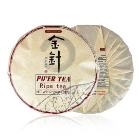  jin zhen tea 12.59 oz Palace tribute cake Yunnan Pu\'er tea cooked tea 357g