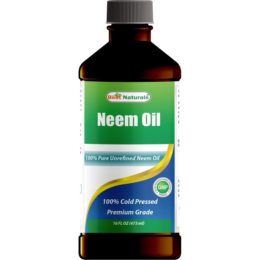 Best Naturals 100% Pure Neem Oil, 100% Cold Pressed and Unrefined - 16 OZ (1 Bottle)