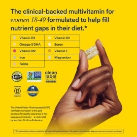 Ritual Multivitamin for Women 18+ with Vitamin D3 for Immune Support*, Omega 3 DHA, B12, Iron, Vegan, Gluten Free, Non GMO, USP Verified, 30 Day Supply, 60 Capsules