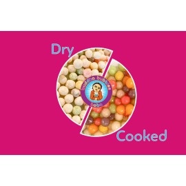 Buddha Bubbles Boba RAINBOW Tea Real Tapioca Pearls Ready in 5 Minutes (10 Ounce)