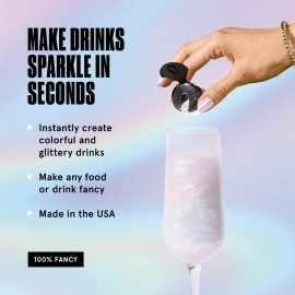 Fancy Sprinkles Moonstone Iridescent Premium Edible Glitter, 100% Edible Glitter for Sparkling Food & Drinks No Taste or Texture (4gm)