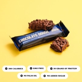 Barebells Protein Bars Brownie Dough - 12 Count, Pack of 2 - Protein Snacks with 20g of High Protein - Low Carb Protein Bar with 1g of Total Sugars - Perfect on The Go Low Carb Snack & Breakfast Bars