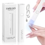 SAVILAND U V Light for Nails - Handheld U V Lamp for Gel Nails LED Nail Lamp Portable Mini Nail Dryer for Curing Gel Polish Nail Glue Gel USB Nail Art Flashlight for Home DIY Manicure