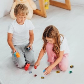 [9 Pack] Race Track Car Adventure Replacement Car Toys, Car Adventure Toys Accessories, Preschool Educational Toy Vehicle, Parent-Child Interactive Racing Kids Toy, Mini Car Toys (1.2 x 0.7 x 0.8)