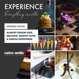 Native Vanilla 10 Organic Madagascar Beans - Gourmet Grade A Premium Pods - For Extract & Baking - For Cooking, Desserts & More - 100% Vegan & Kosher - Non-GMO & Gluten-Free -