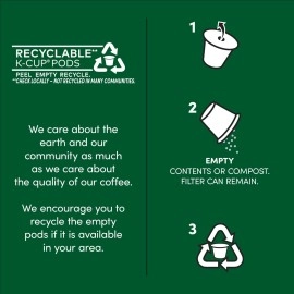 Tim Hortons Hazelnut Flavored, Medium Roast Coffee, Single-Serve K-Cup Pods Compatible with Keurig Brewers, 12ct K-Cups, Red