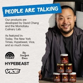 Momofuku Umami Essentials Starter Pack by David Chang, Original Chili Crunch, Soy Sauce, and Savory Salt, Chef Made for Easy at Home Cooking, Extra Umami Boost