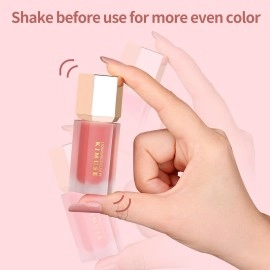 KIMUSE Soft Cream Blush Makeup, Liquid Blush for Cheeks, Weightless, Long-Wearing, Smudge Proof, Natural-Looking, Dewy Finish