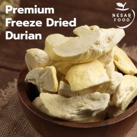 NESAR FOOD Premium Freeze Dried Durian 100%, Freeze dried fruit, Real Fruit Snack, Natural 100 G, no sugar added. Natural freeze dried fruit, Crunchy fruits and delicious (3.5 oz Pack of 1)