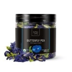 Infini Vita Dried Butterfly Pea Flower Tea 28g (1 oz) - 100% Organic Blue Tea, Pure, Non-GMO, Gluten Free - Natural Energy Booster and Relaxing Beverage