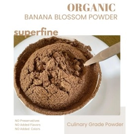 Blue Orchid Organic Banana Blossom Powder - Sun Dried Blossom Flowers - Womens Health Caffeine Free Herbal Drink 4 OZ