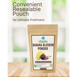 Blue Orchid Organic Banana Blossom Powder - Sun Dried Blossom Flowers - Womens Health Caffeine Free Herbal Drink 4 OZ