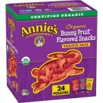 Annie\'s Organic Bunny Fruit Snacks, Gluten Free, Variety Pack, 24 Pouches