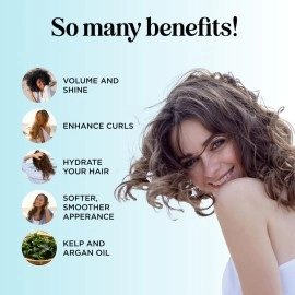 Planative Sea Salt Texture Spray for Volumizing Beach Waves and Curls - Hair Styling Volumizer with Extra Hold, Non-Sticky Finish