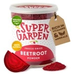 Supergarden Freeze Dried Beetroot Powder - Natural Freeze Dried Vegetable Powder for Smoothies, Desserts - Vegan, Gluten Free, No Added Sugar - by Super Garden (5.64 oz)