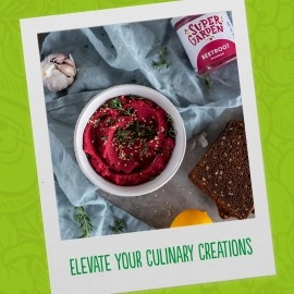 Supergarden Freeze Dried Beetroot Powder - Natural Freeze Dried Vegetable Powder for Smoothies, Desserts - Vegan, Gluten Free, No Added Sugar - by Super Garden (5.64 oz)