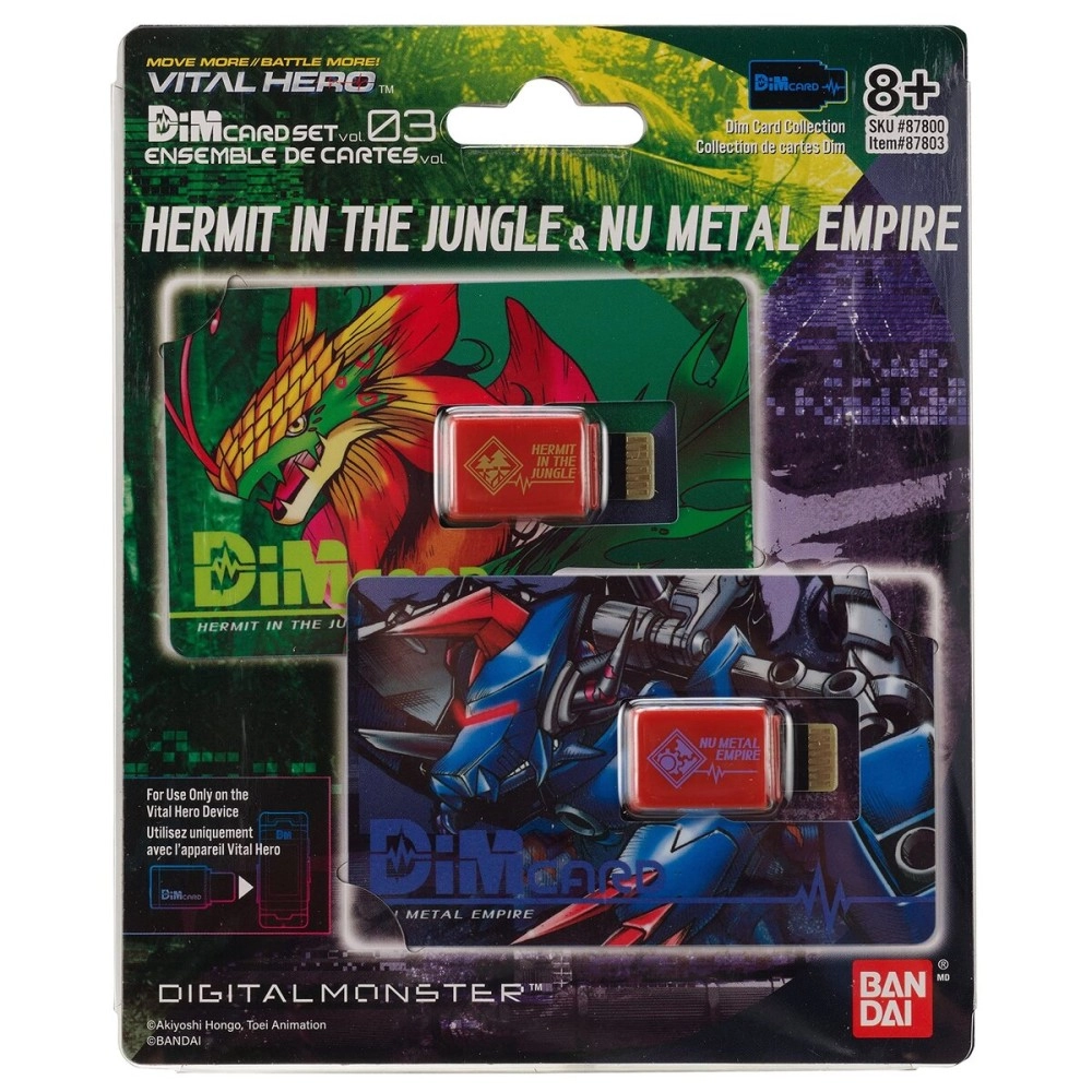 BANDAI NAMCO Entertainment - Digimon - Vital Hero DIM Card Pack (Hermit in The Jungle & Nu Metal Empire)