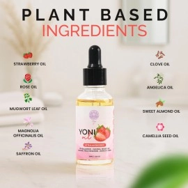 Magical V Yoni Oil For Women Organic Feminine Care l Moisturizer For Wetness (Strawberry) Ingrown Hair Ph Balance Feminine Body Deodorant Eliminates Odor With Essential Oils