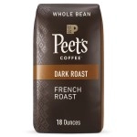 Peet\'s Coffee, Dark Roast Whole Bean Coffee - French Roast 18 Ounce Bag