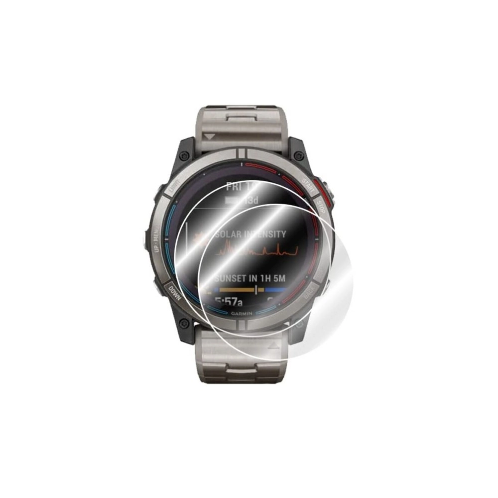 IPG for Garmin quatix 7X Solar Edition Smartwatch Watch Screen Protector (2 Units) Invisible Ultra HD Clear Film Anti Scratch Guard-Smooth/Self-Healing/Bubble -Free for quatix 7X Solar