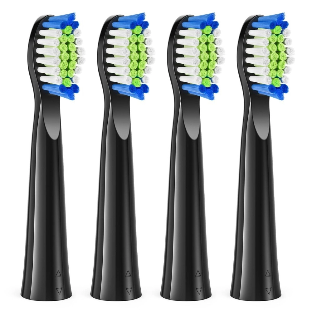 Bitvae Sonic Electric Toothbrush Replacement Heads Compatible with Daily D2 Rechargeable Toothbrush, Clean Toothbrush Heads Refills, 4 Pack