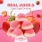 FUNTASTY Strawberry Puffy Gummy Candy - Bulk Pack 2 Pounds - Pink Sweets
