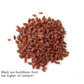 ULTHMOK Premium Dried Sea Buckthorn Berries 8 Oz/227g.Natural & No Additives Sea Buckthorn Tea,,Hand Picked Whole Berry Fruit.