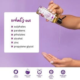 Plum Onion Hair Oil for Hair Fall and Regrowth with Bhringraj Oil, Curry Leaves and Amla Oil | Paraben Free | 100ml