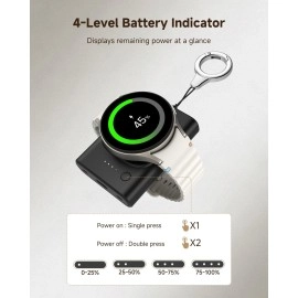 Phelinta Watch Charger for Galaxy Watch 7 Ultra, 1800mAh Portable Charger for Samsung Galaxy Watch 7/Ultra/6/6 Classic/5/5 Pro/4/3/Active 2, for Samsung Gear S3/Sport Watch Charger with Keychain