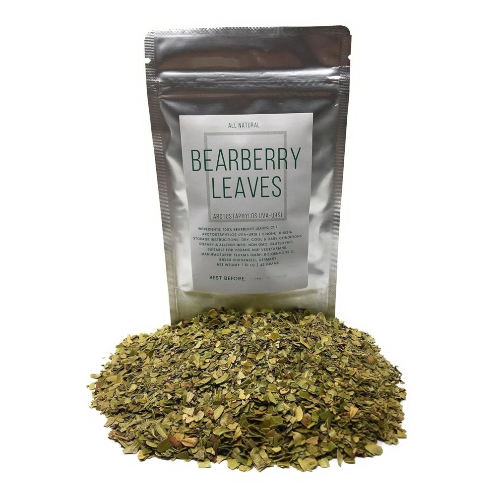 Naturegrail Bearberry Leaves (Kinnikinnick) - Cut, Dried Arctostaphylos Uva-ursi Leaves - Net Weight:1.5oz/43g