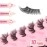 Ahrikiss Half Lashes Natural Lashes 10 Pairs Fluffy Volume False Eyelashes with Clear Band Soft 3D Wispy Lashes TB03