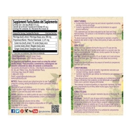 Dr. Tea Wellness Moringa Herbal Tea with Ginger Flavor - 20 Tea Bags