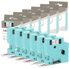 Vixic Multipack Labal Tape for D1600 Label Maker, ..