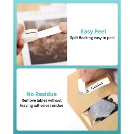 Vixic Multipack Labal Tape for D1600 Label Maker, 6-Pack