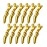MEN\'S GROOMING BARBER PRO Hair Clips 12 pack - Premium Hair Clip, Clips for Hair, Large Hair Clips For Styling Sectioning, Croc Clips, Hair Styling Clips For Thick Hair - Gold
