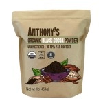 Anthony\'s Organic Black Cocoa Powder, 1 lb, Unsweetened, Dutch Processed, Gluten Free, Non GMO