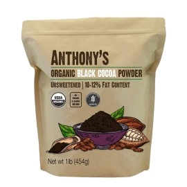 Anthony\'s Organic Black Cocoa Powder, 1 lb, Unswe..