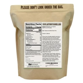 Anthony\'s Organic Black Cocoa Powder, 1 lb, Unsweetened, Dutch Processed, Gluten Free, Non GMO