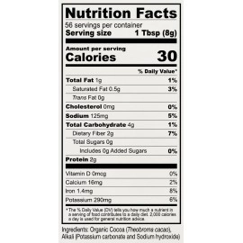 Anthony\'s Organic Black Cocoa Powder, 1 lb, Unsweetened, Dutch Processed, Gluten Free, Non GMO