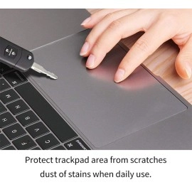 CaseBuy 2PCS MacBook Air M2 Trackpad Protector Cover for 2023 2022 MacBook Air 13.6 M2 Chip Model A2681 with Touch ID Clear Anti-Scratch Touch Pad Protector