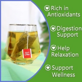 TEARELAE - Lemon Balm Tea Bag - 1.5g X 50 Count - Pure Natural Dried Lemon Balm Herb - Premium Lemon Balm Leaf for Calming and Digestion Support - Caffeine-free - Non-GMO