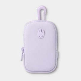 Touchland Touchette Zippered Pouch, Attachable Fashion Accessory with Snap Hook for Hand Sanitizers 30 ml., Lilac