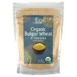 Jiva Organics Bulgur Wheat Fine 1 2 LB - Non-GMO, Grown in USA, 100% Natural Wheat Berries, Resealable Bag