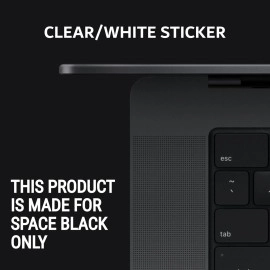 Synerlogic Mac OS Shortcuts Sticker | Keyboard Stickers for macOS | No-Residue Laminated Vinyl MacBook Cheatsheet for Laptop | MacBook Shortcuts 2025 (Clear/White)