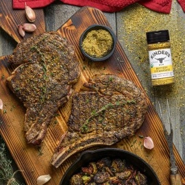 Kinder\'s Organic Buttery Steakhouse Rub, Premium Quality Seasoning, MSG Free, USDA Certified Organic, 3 oz (2 Pack)