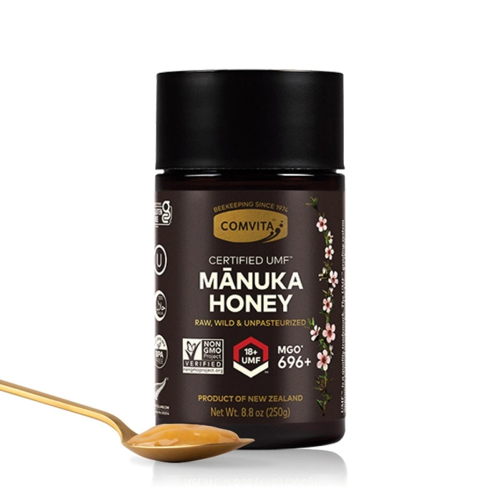 Comvita Manuka Honey (UMF 18+, MGO 696+) New Zealands 1 Manuka Brand | Superfood for Gut & Immune Support | Raw, Wild, Non-GMO | 8.8 oz